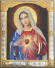 Ikona Serce Maryi CU013/3, 24x29
