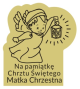 Grawer Pamiątka Chrztu Świętego G3A/O