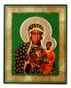 Ikona Złocona z nimbem Matka Boska Częstochowska IK C-03/N, 20x25